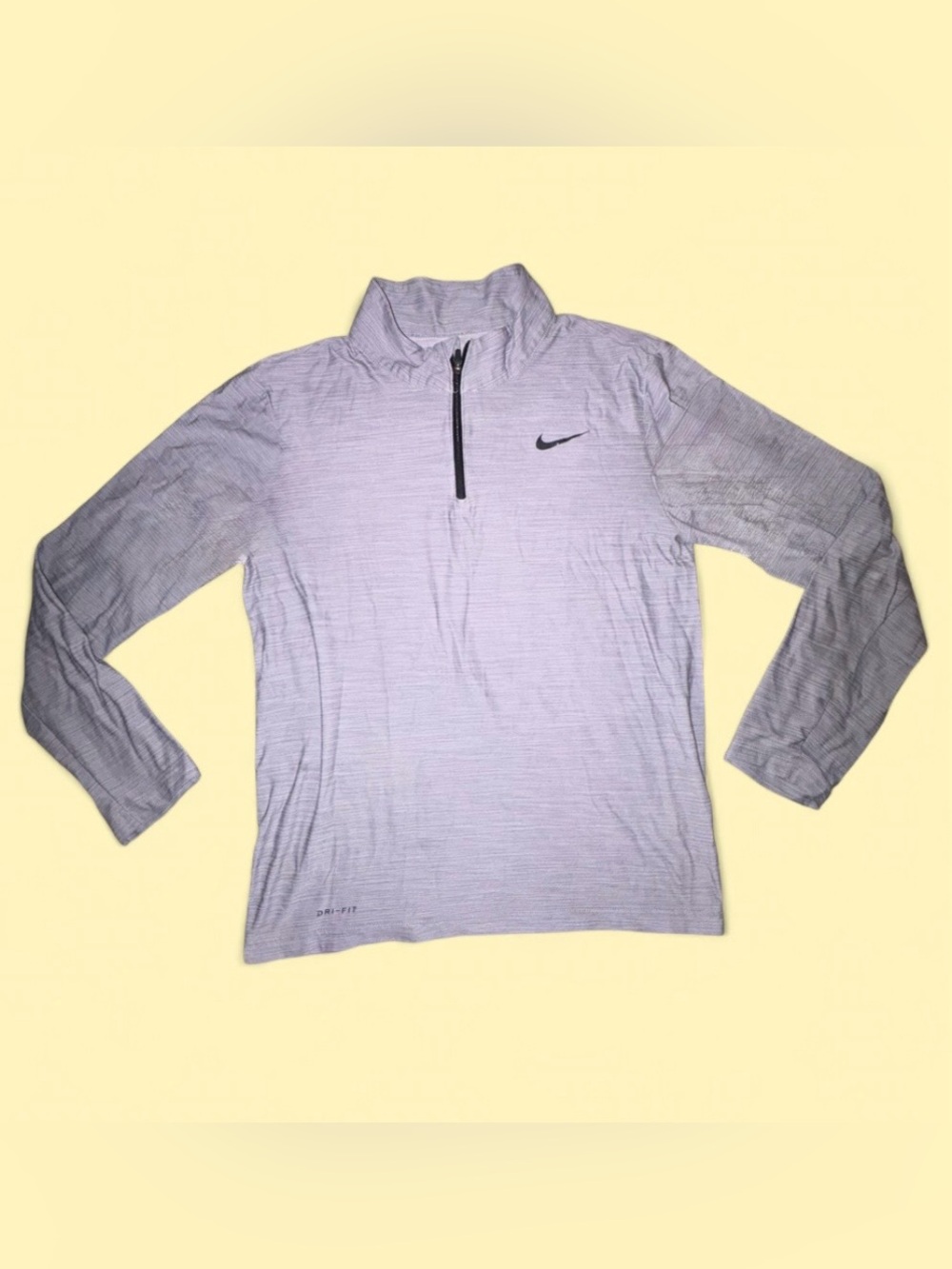 Nike Dri-FIT Men’s Gray 1/4 Zip Pullover - Size Small